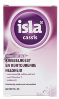 Isla Cassis Keelpastilles - bij kriebelhoest en kortdurende heesheid