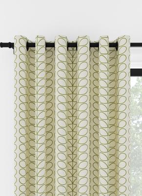 Orla Kiely - Ringgordijn - Linear Stem Dark Grass Green