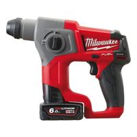 Milwaukee M12 FUEL™ CH-602X Compacte Accu Boorhamer SDS+ 1,1J 12V 6.0Ah in HD-Box - 4933451510