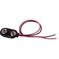 TRU COMPONENTS BS-ER-36-150 Batterijclip Aantal cellen: 1 9V (blok) Drukknopaansluiting (l x b) 31 mm x 14 mm
