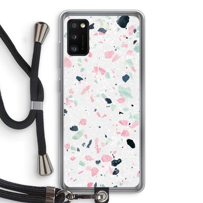 Terrazzo N°3: Samsung Galaxy A41 Transparant Hoesje met koord