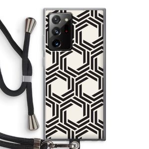 Geometrisch patroon: Samsung Galaxy Note 20 Ultra / Note 20 Ultra 5G Transparant Hoesje met koord