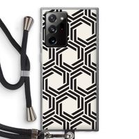 Geometrisch patroon: Samsung Galaxy Note 20 Ultra / Note 20 Ultra 5G Transparant Hoesje met koord