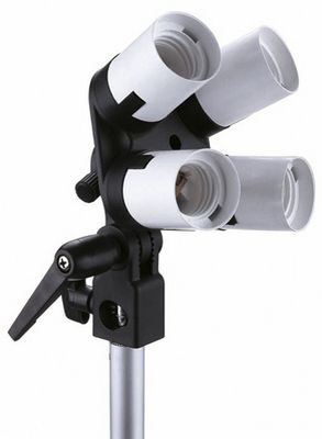Falcon eyes lamphouder lh-4e27ls 4 x e27 met tilting bracket