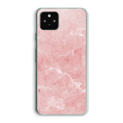 Roze marmer: Google Pixel 5a 5G Transparant Hoesje