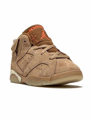 Jordan Kids baskets Air Jordan 6 Retro - Marron
