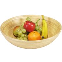 Fruitschaal - Bamboe- hout - 25 x 8 cm - serveerschaal - 1x