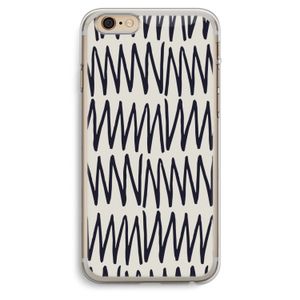 Marrakech Zigzag: iPhone 6 Plus / 6S Plus Transparant Hoesje