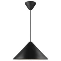 Zwarte hanglamp groot 'Nono' E27 fitting rond 490mm DFTP