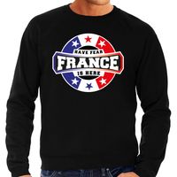 Have fear France is here sweater voor Frankrijk supporters zwart voor heren - thumbnail