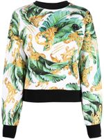 Plein Sport sweat en coton à fleurs - Vert - thumbnail