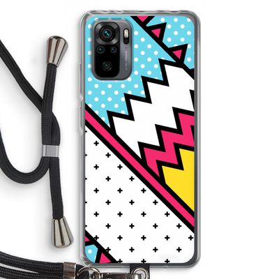 Pop Art #2: Xiaomi Redmi Note 10 Pro Transparant Hoesje met koord