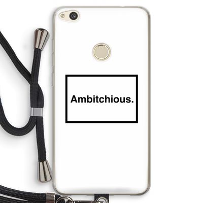 Ambitchious: Huawei Ascend P8 Lite (2017) Transparant Hoesje met koord