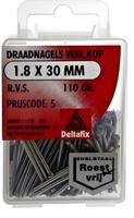 Draadnagel vk 1,8x30mm rvs 110gr - Deltafix
