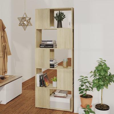 Boekenkast/kamerscherm 60x24x155 cm sonoma eikenkleurig