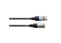 Cordial CCM 1,5 FM XLR Verbindingskabel [1x XLR-bus - 1x XLR-stekker] 1.50 m Zwart