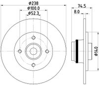 Remschijf 8DD355123351