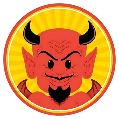 Halloween bierviltjes - 10x stuks - duivel - karton - dubbelzijdig