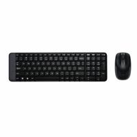 Toetsenbord en muis Logitech Wireless Combo MK220 Zwart QWERTY Qwerty US
