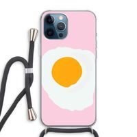 Sunny side up: iPhone 12 Pro Max Transparant Hoesje met koord