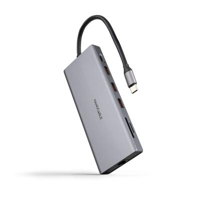 USB-HUB NANOCABLE 10.16.4612 Grijs 100 W