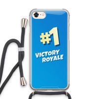 Victory Royale: iPhone 8 Transparant Hoesje met koord