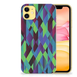 Apple iPhone 11 TPU Hoesje Abstract Green Blue