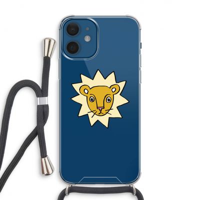Kleine leeuw: iPhone 12 Transparant Hoesje met koord