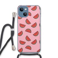 Watermeloen: iPhone 13 Transparant Hoesje met koord