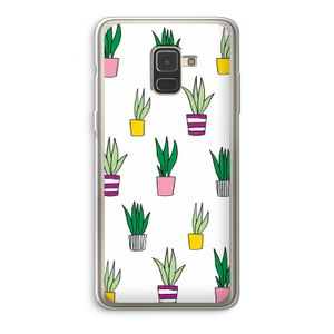 Sanseveria: Samsung Galaxy A8 (2018) Transparant Hoesje