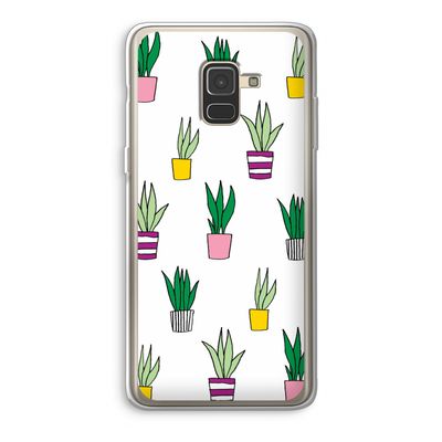 Sanseveria: Samsung Galaxy A8 (2018) Transparant Hoesje
