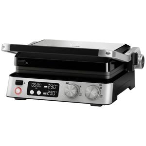 Braun CG7040 CG BRAUN STEELBK Contactgrill Tafel Timerfunctie, Inklapbaar, Met display, Draagbaar Zwart, RVS