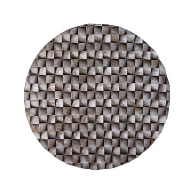 Zoaya Bronzen MDF houten wandpaneel 3D kubussen rond S