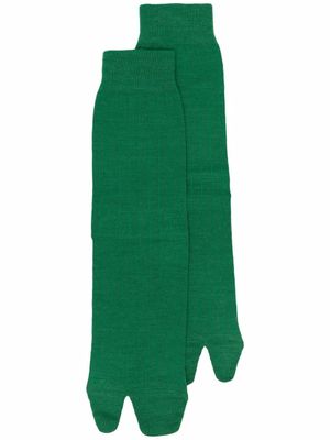Maison Margiela chaussettes en maille - Vert