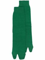 Maison Margiela chaussettes en maille - Vert