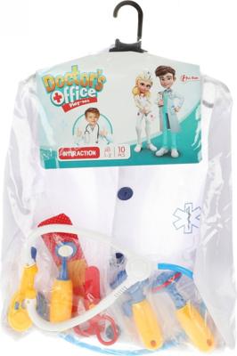 Toi-Toys verkleedset dokter junior polyester wit 10-delig
