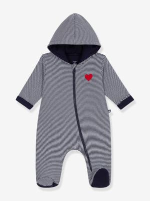 Babypakje met capuchon Petit Bateau marineblauw