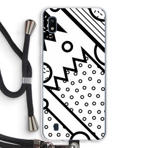 Pop Art #4: Samsung Galaxy A10 Transparant Hoesje met koord