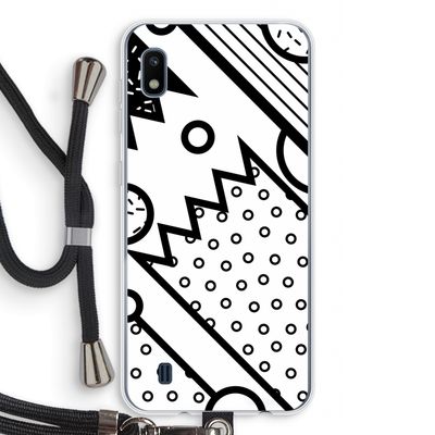 Pop Art #4: Samsung Galaxy A10 Transparant Hoesje met koord