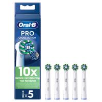 Oral-B opzetborstels CrossAction wit - 5 stuks - thumbnail