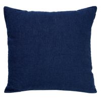 Dutch Decor - LINN - Sierkussen 45x45 cm - 100% linnen - effen kleur - Insignia Blue - donkerblauw