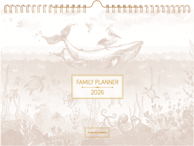 Pimpelmees Family Planner 2026 Warm Nude