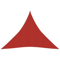 Zonnezeil 160 g/m 4,5x4,5x4,5 m HDPE rood - thumbnail