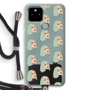 King Kylie: Pixel 5 Transparant Hoesje met koord