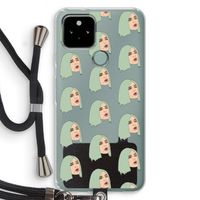 King Kylie: Pixel 5 Transparant Hoesje met koord