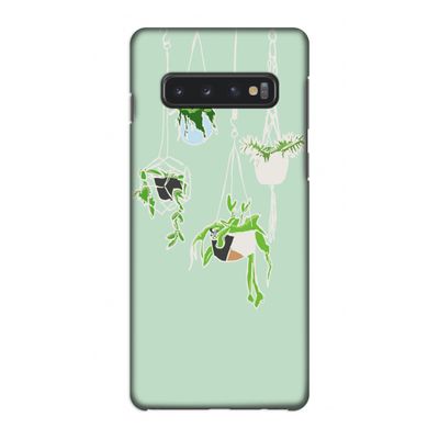 Hang In There: Samsung Galaxy S10 4G Volledig Geprint Hoesje