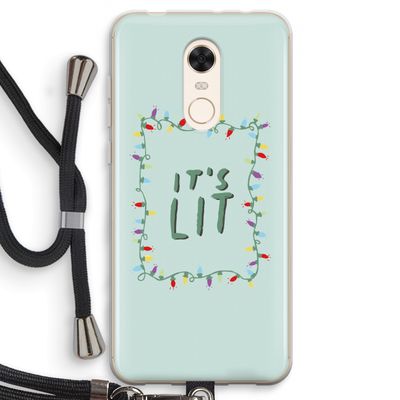 It's Lit: Xiaomi Redmi 5 Transparant Hoesje met koord