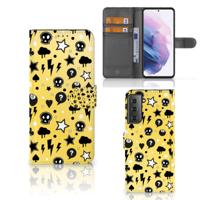 Telefoonhoesje met Naam Samsung Galaxy S21 Plus Punk Geel