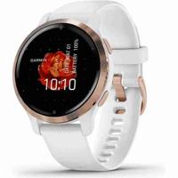 GARMIN Venu 2S - GPS-smartwatch - Roségoud - Witte band