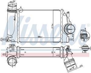 Intercooler, inlaatluchtkoeler 961266